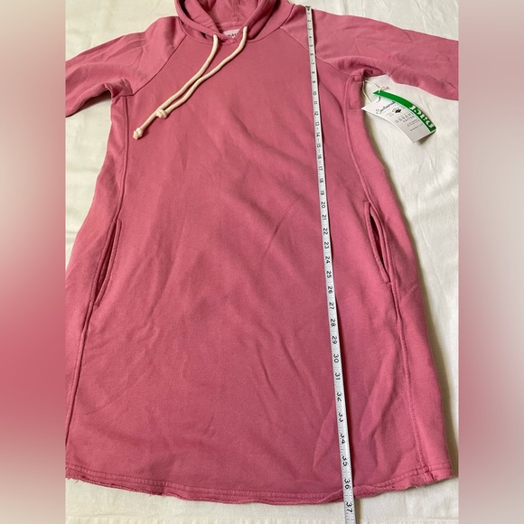 Pact Long Sleeve Pink Hoodie Dress - Picture 10 of 10
